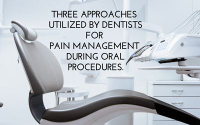 Three Approaches Utilized by Dentists for Pain Management During Oral Procedures.